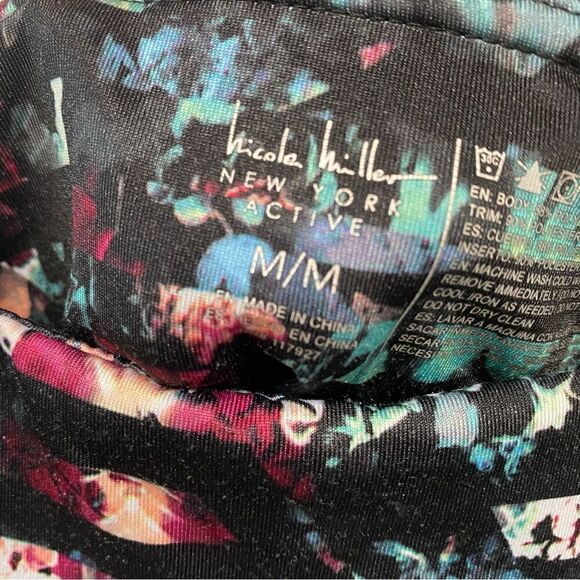 Nicole miller New York colorful patterned active leggings size medium - Picture 4 of 6